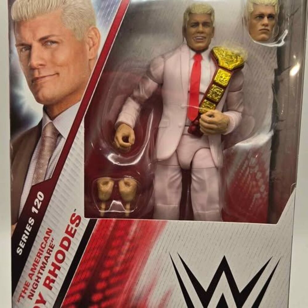WWE Elite 120 Cody Rhodes CHASE Variant Pink Suit Action Figure Mattel NEW MOC